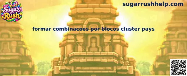 Mecânica de formar combinações por blocos cluster pays no Sugar Rush
